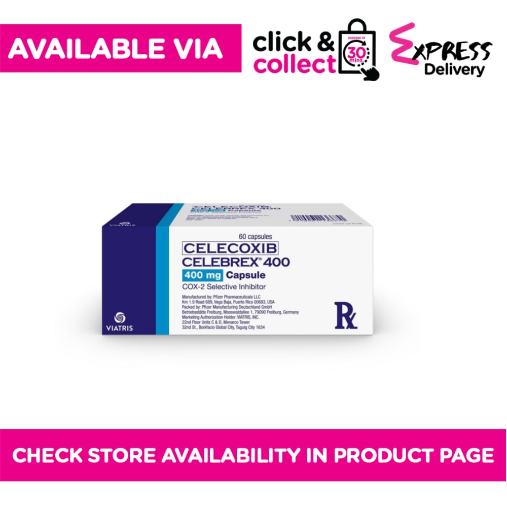 Celecoxib 400 mg 1 Capsule [PRESCRIPTION REQUIRED]