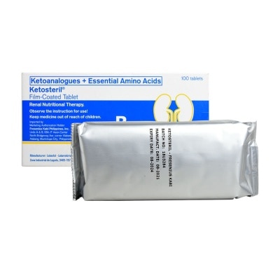 KETOSTERIL Ketoanalogues + Essential Amino Acids 600mg 1 Film-coated Tablet [PRESCRIPTION REQUIRED]