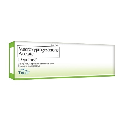 DEPOTRUST Medroxyprogesterone acetate 50 mg/mL Suspension for Injection 3mL [PRESCRIPTION REQUIRED]