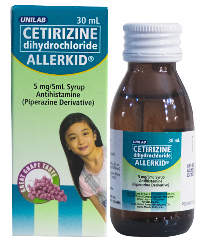 Cetirizine 5 mg/5 mL Syrup 30 mL Bottle