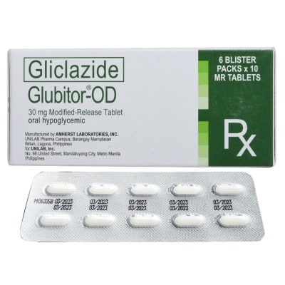 GLUBITOR Gliclazide 30mg 1 OD Tablet [PRESCRIPTION REQUIRED]