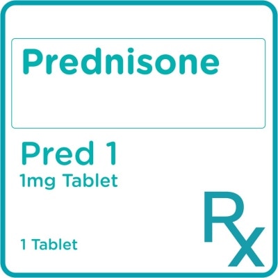 PRED Prednisone 1mg 1 Tablet [PRESCRIPTION REQUIRED]