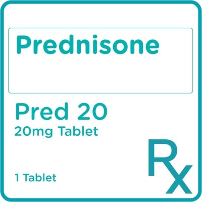 PRED Prednisone 20mg 1 Tablet [PRESCRIPTION REQUIRED]