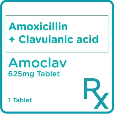 AMOCLAV Amoxicillin + Clavulanic Acid 500 mg/125 mg 1 Tablet [PRESCRIPTION REQUIRED]