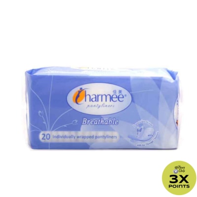 CHARMEE Pantyliner Breathable Lavander Scent  20liners