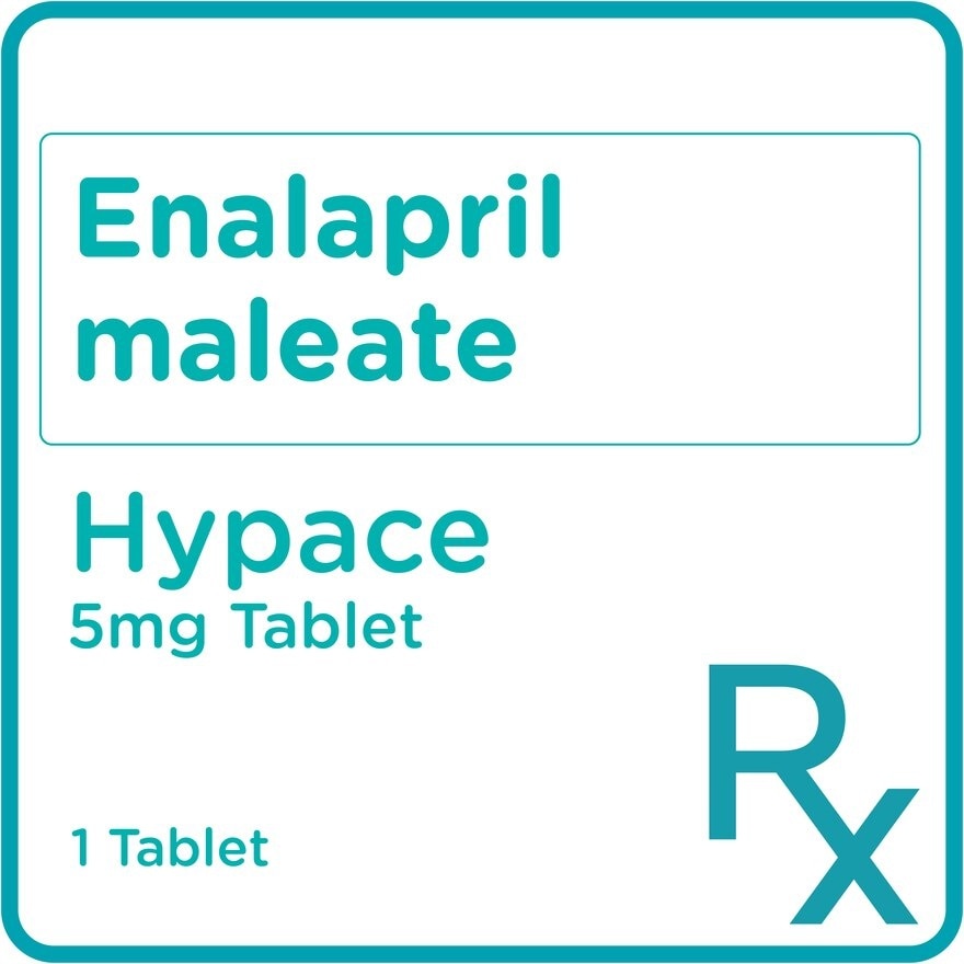 Hypace Enalapril 5mg 1 Tablet [Prescription Required]