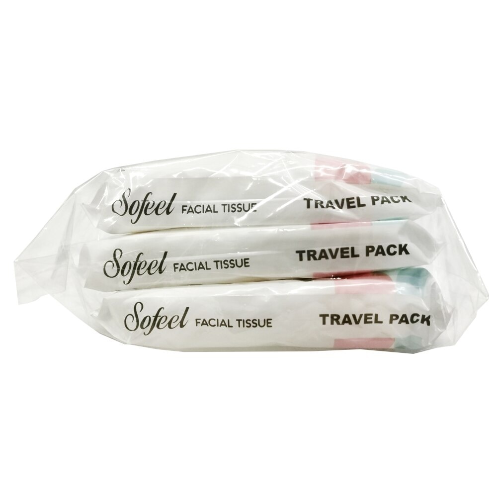 Travel Pack Facial Tissue Value Pack 3 packs 100 Sheets