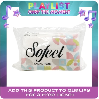 SOFEEL - Travel Pack Facial Tissue Value Pack 3 packs 100 Sheets