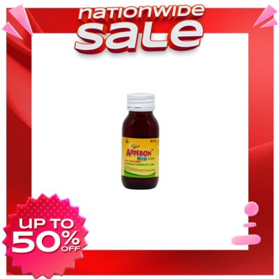 APPEBON Vitamin B1 Vitamin B6 Vitamin B12 Iron Lysine Kids Syrup 60mL