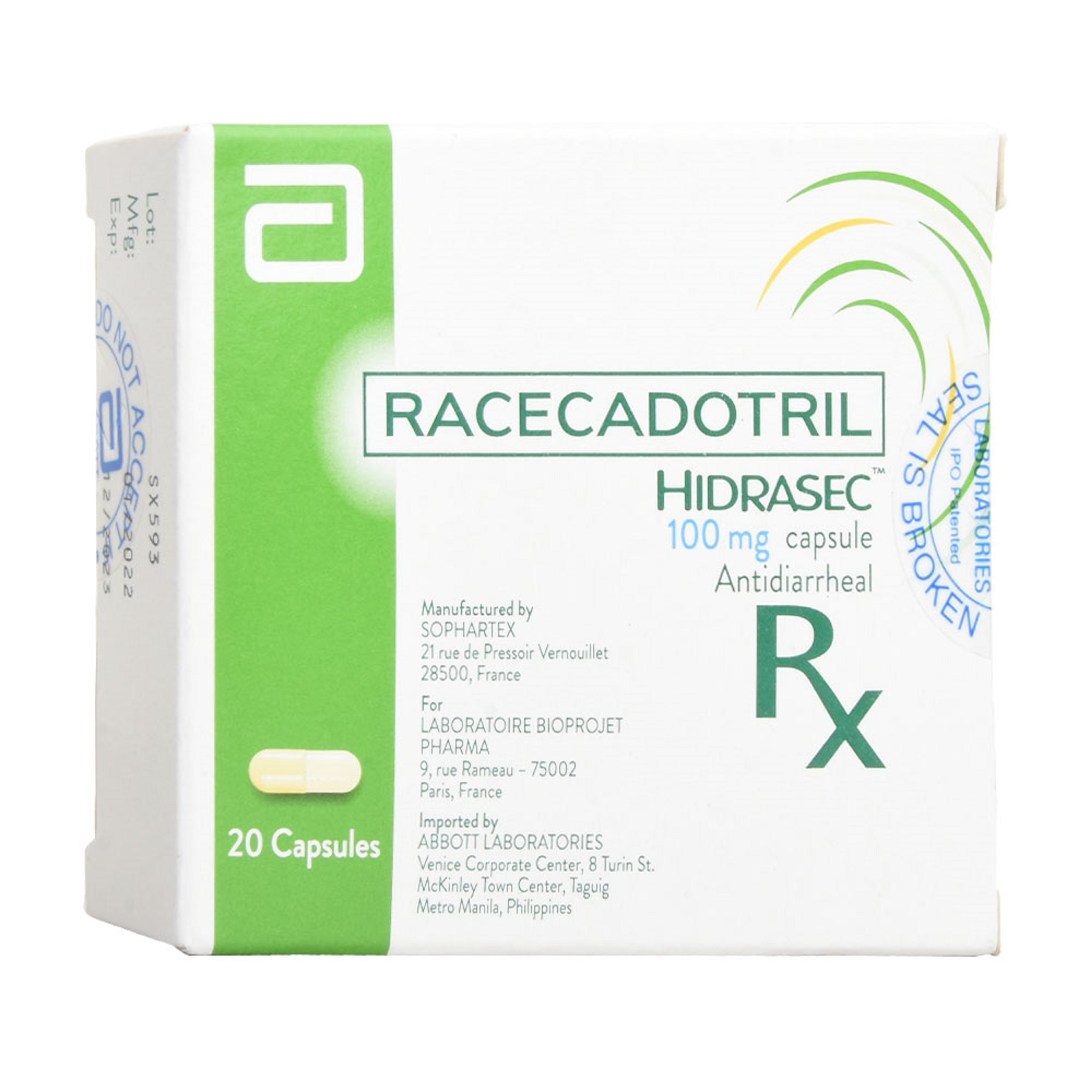 Racecadotril 100mg 1 Capsule [PRESCRIPTION REQUIRED]