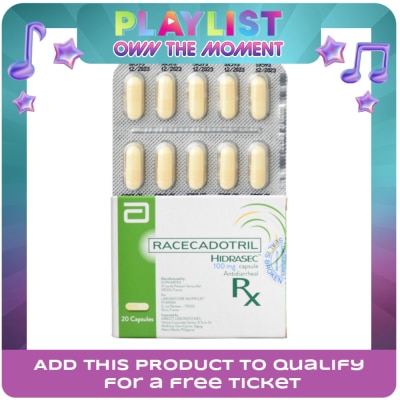 HIDRASEC - HIDRASEC Racecadotril 100mg Sold Per Piece [PRESCRIPTION REQUIRED]