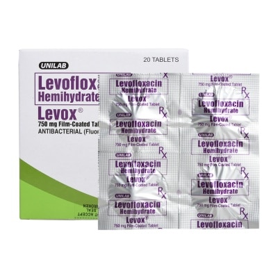 LEVOX Levofloxacin Hemihydrate 750mg 1 Tablet [PRESCRIPTION REQUIRED]