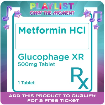 GLUCOPHAGE - Glucophage XR Metformin Hydrochloride 500mg 1 Tablet [Prescription Required]