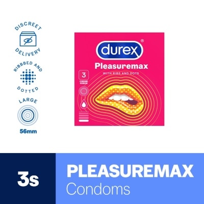 DUREX Condoms Pleasuremax 3s