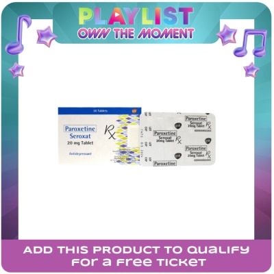 SEROXAT - Paroxetine Hcl 20Mg 1 Tablet [PRESCRIPTION REQUIRED]