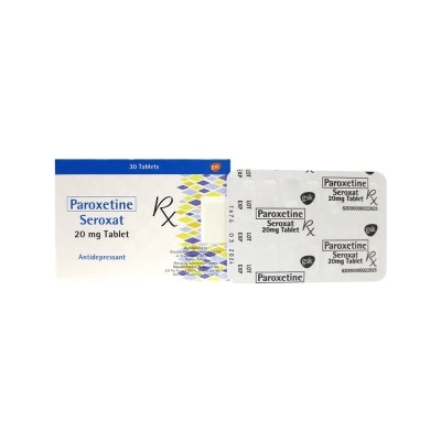 SEROXAT Paroxetine Hcl 20Mg 1 Tablet [PRESCRIPTION REQUIRED]