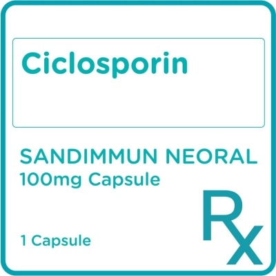 SANDIMMUN NEORAL Ciclosporin 100mg 1 Capsule [Prescription Required]