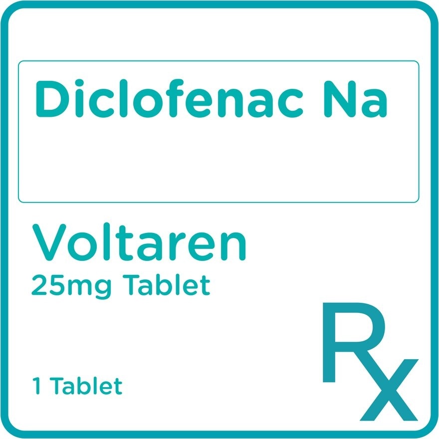 Diclofenac Sodium 25mg 1 Tablet [PRESCRIPTION REQUIRED]