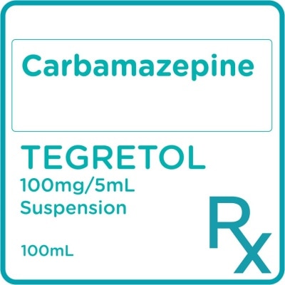 TEGRETOL Carbamazepine 100mg/5mL Suspension 100mL [PRESCRIPTION REQUIRED]