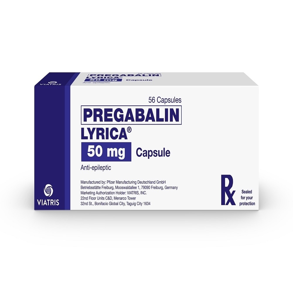 LYRICA Pregabalin 50mg Sold Per Piece [PRESCRIPTION REQUIRED]