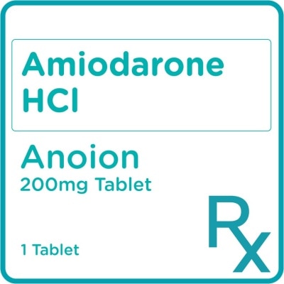 ANOION Amiodarone HCl 200 mg 1 Tablet [PRESCRIPTION REQUIRED]