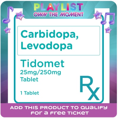 TIDOMET - Carbidopa + Levodopa 25mg/250mg 1 Tablet [PRESCRIPTION REQUIRED]