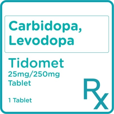 TIDOMET Carbidopa + Levodopa 25mg/250mg 1 Tablet [PRESCRIPTION REQUIRED]