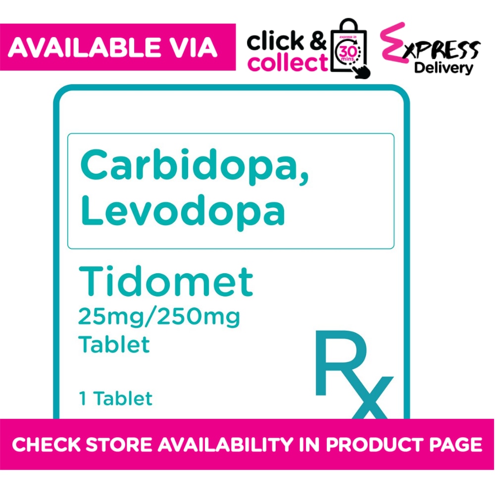 Carbidopa + Levodopa 25mg/250mg 1 Tablet [PRESCRIPTION REQUIRED]