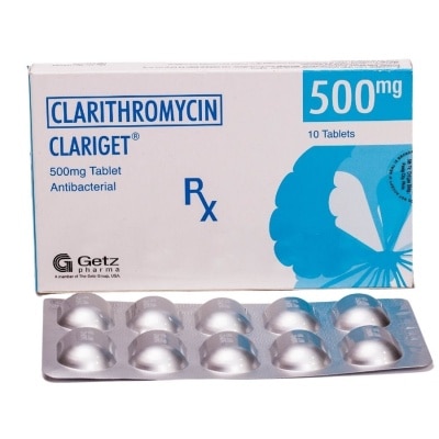 CLARIGET Clarithromycin 500 mg 1 Tablet