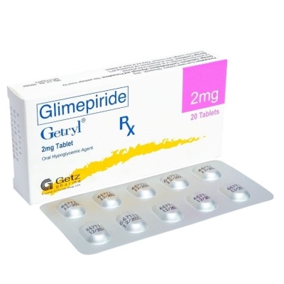 GETRYL Glimepiride 2mg 1 Tablet [PRESCRIPTION REQUIRED]