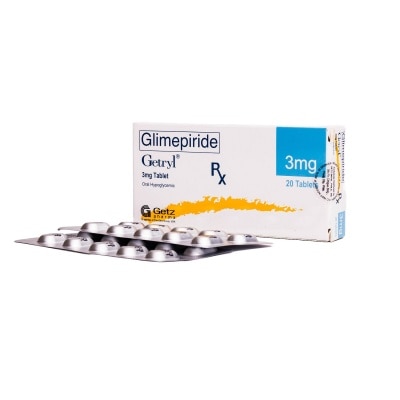 GETRYL Glimepiride 3mg 1 Tablet [PRESCRIPTION REQUIRED]