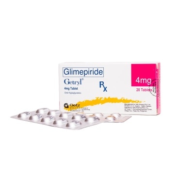 GETRYL Glimepiride 4mg 1 Tablet [PRESCRIPTION REQUIRED]