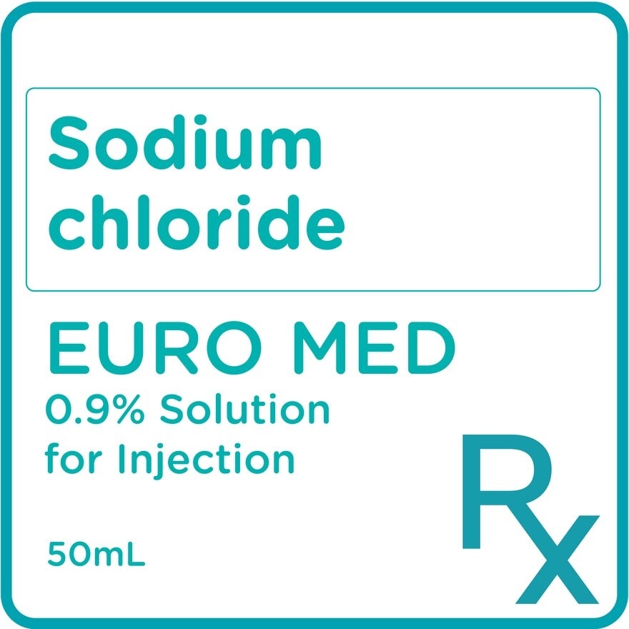 Sodium Chloride 0.9% Solution for Injection 50ml [PRESCRIPTION REQUIRED]