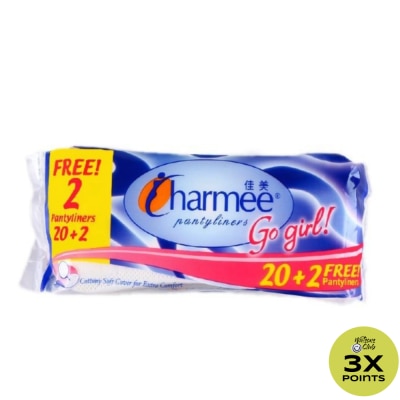 CHARMEE Pantyliners Go Girl 20+2 Free