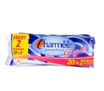 CHARMEE Pantyliners Go Girl 20+2 Free