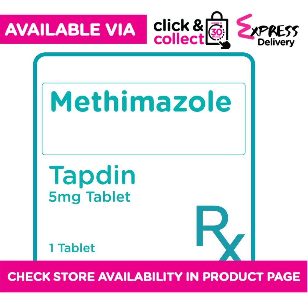 Tapdin Methimazole 5mg 1 Tablet [Prescription Required]