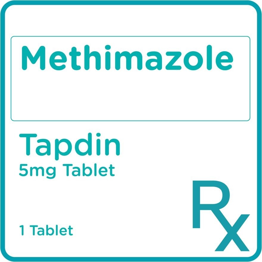 Tapdin Methimazole 5mg 1 Tablet [Prescription Required]