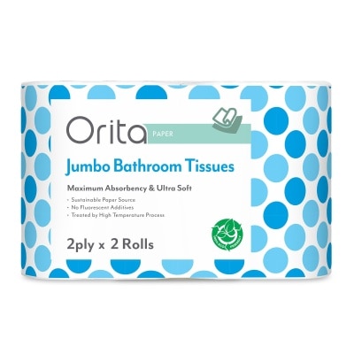 ORITA 2-ply 2 Rolls Jumbo Bathroom Tissue