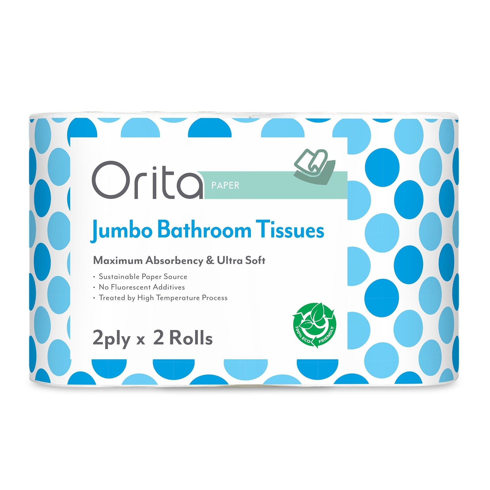 2-ply 2 Rolls Jumbo Bathroom Tissue