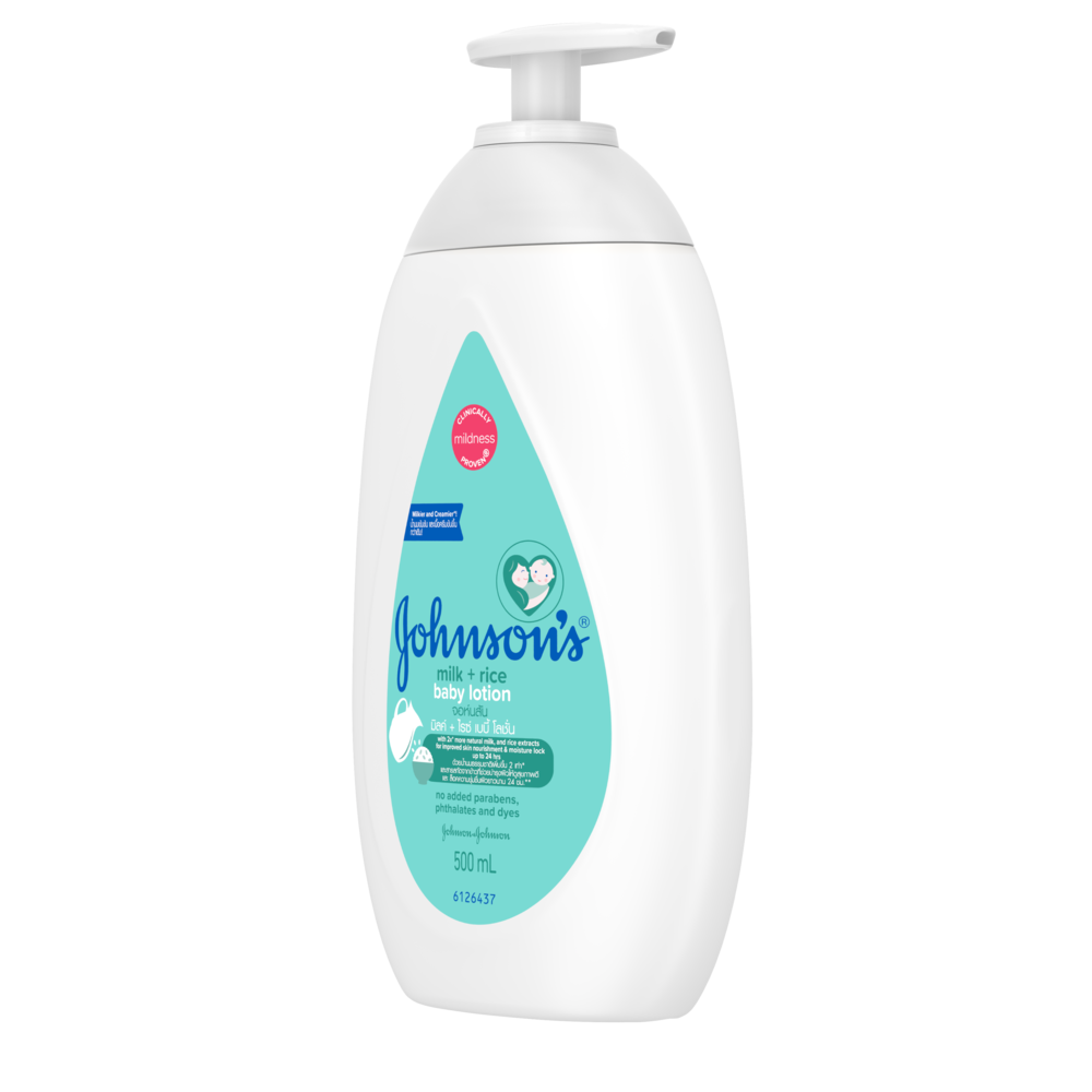 Johnson's Milk+Rice Baby Lotion 500ml-Lotion for Baby,Baby Essentials,Baby Body Lotion,Milk Lotion