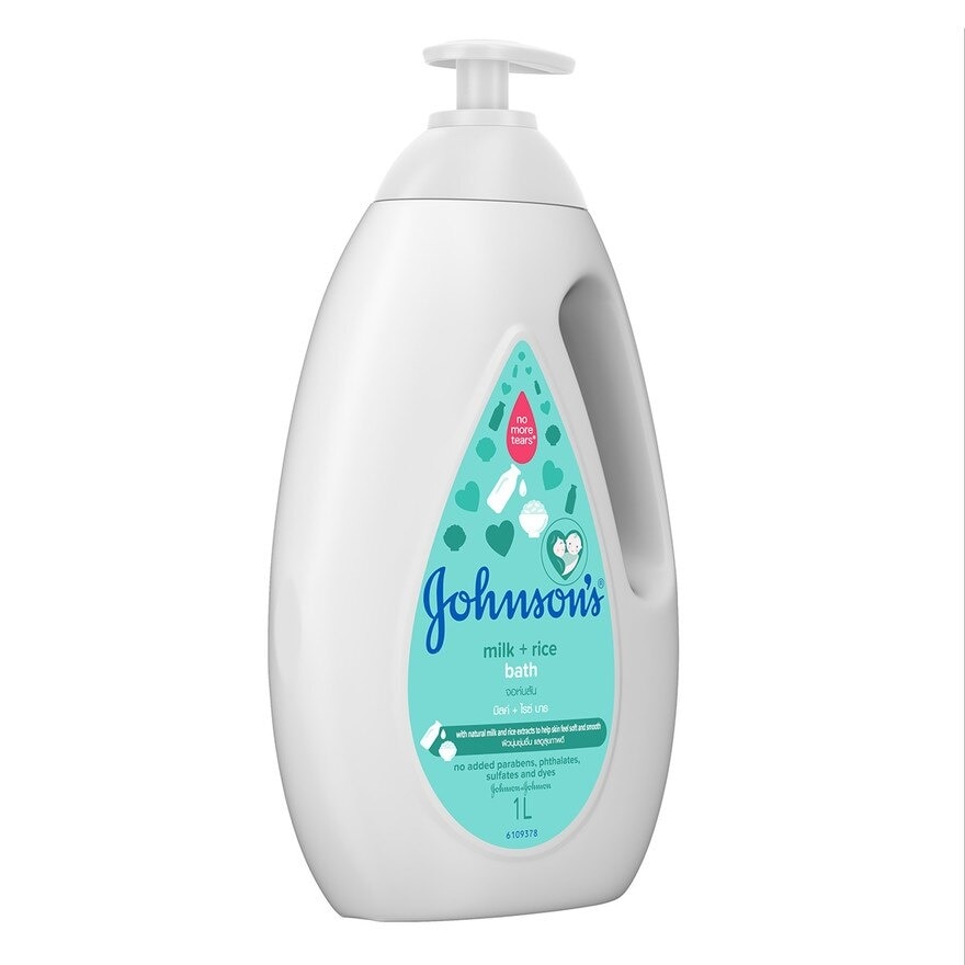 Johnson's Milk + Rice Baby Bath 1000ml - Baby Essentials, Baby Care, Baby Wash, Body Wash For Baby