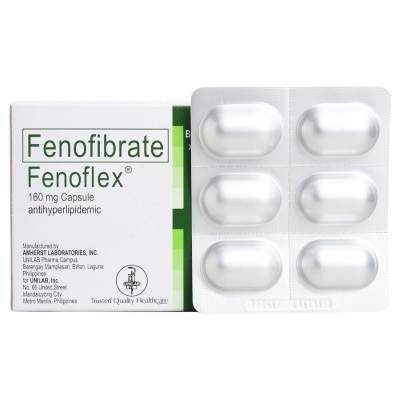 FENOFLEX FENOFLEX Fenofibrate 160mg Sold Per Piece [PRESCRIPTION REQUIRED]