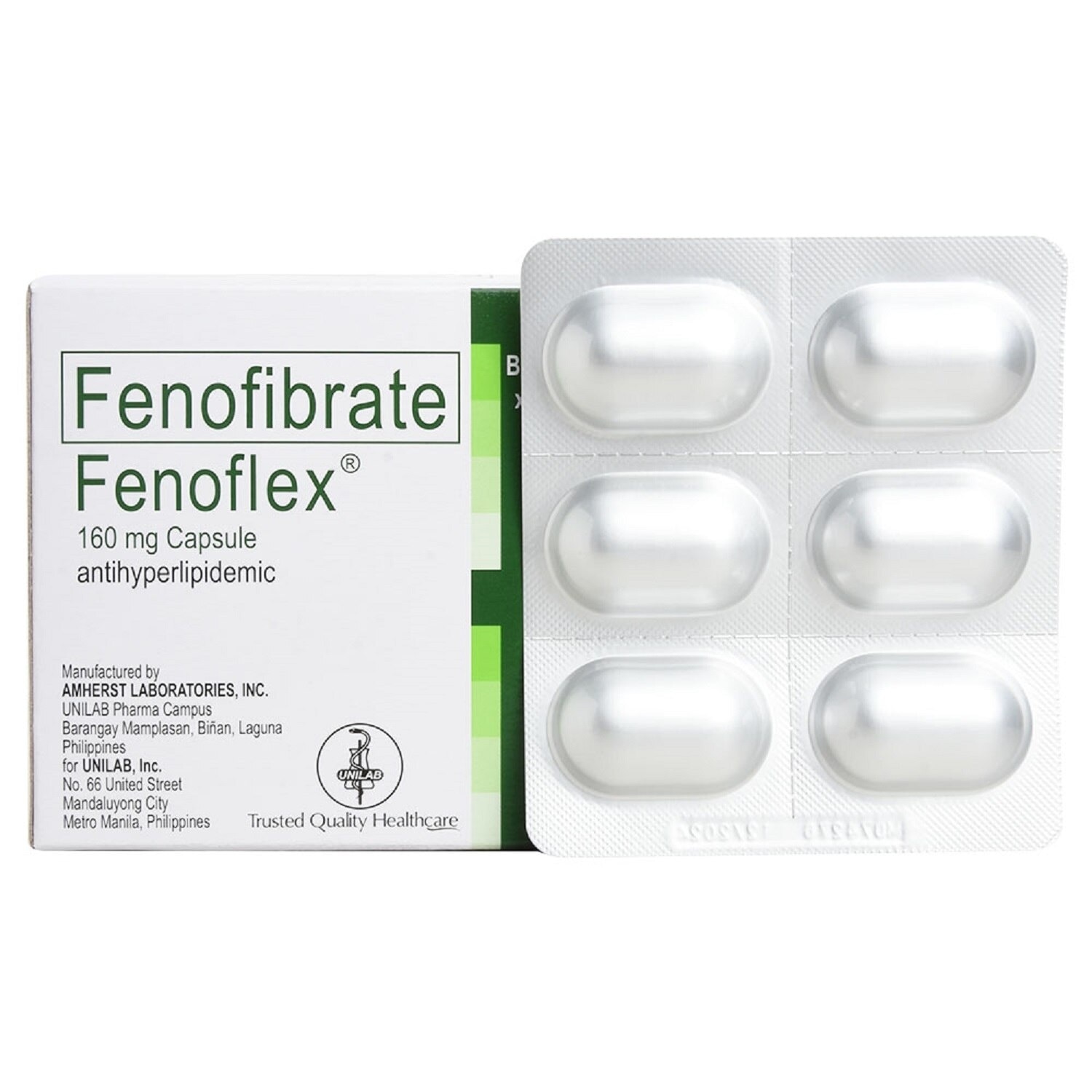 FENOFLEX Fenofibrate 160mg Sold Per Piece [PRESCRIPTION REQUIRED]
