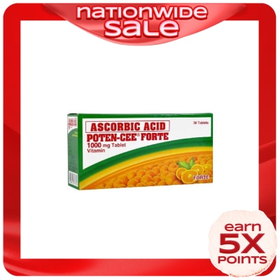 POTENCEE Ascorbic Acid 1000mg Forte Tablet 30 Tablets