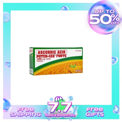 POTENCEE Ascorbic Acid 1000mg Forte Tablet 30 Tablets
