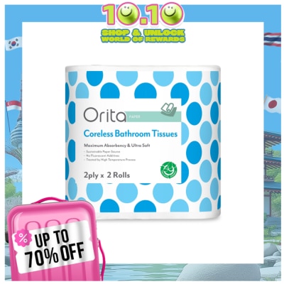 ORITA Coreless Bathroom Tissue 2 Ply 2 Rolls