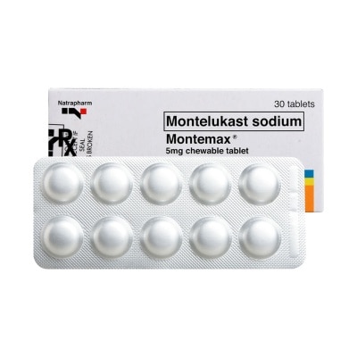 MONTEMAX Montelukast Sodium 5mg 1 Chewable Tablet [PRESCRIPTION REQUIRED]