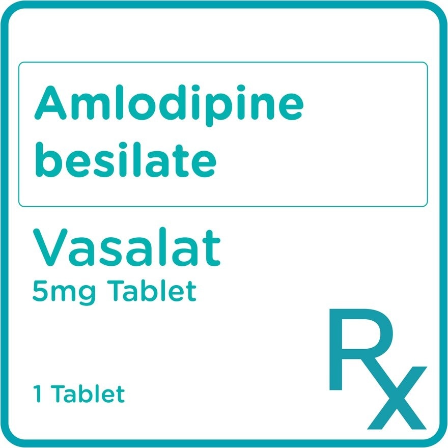 Vasalat Amlodipine 5mg 1 Tablet [Prescription Required]