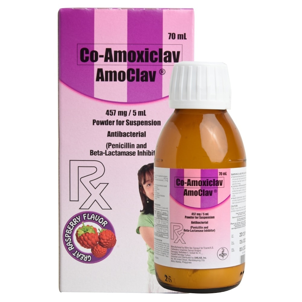 Amoxicillin + Clavulanic Acid 400 mg/57 mg Oral Suspension 70mL [PRESCRIPTION REQUIRED]