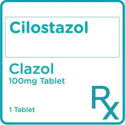 CLAZOL Cilostazol 100 mg 1 Tablet [PRESCRIPTION REQUIRED]